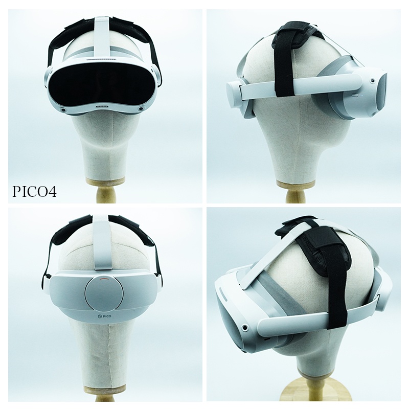 【VR】ヘッドバンド・ヘッドストラップ Quest2 / PICO4 / PICO4 Ultra/ Quest Pro/ Quest3/Quest3S対応 空間コンピューティング/VRC/VRchatでの長時間利用に最適