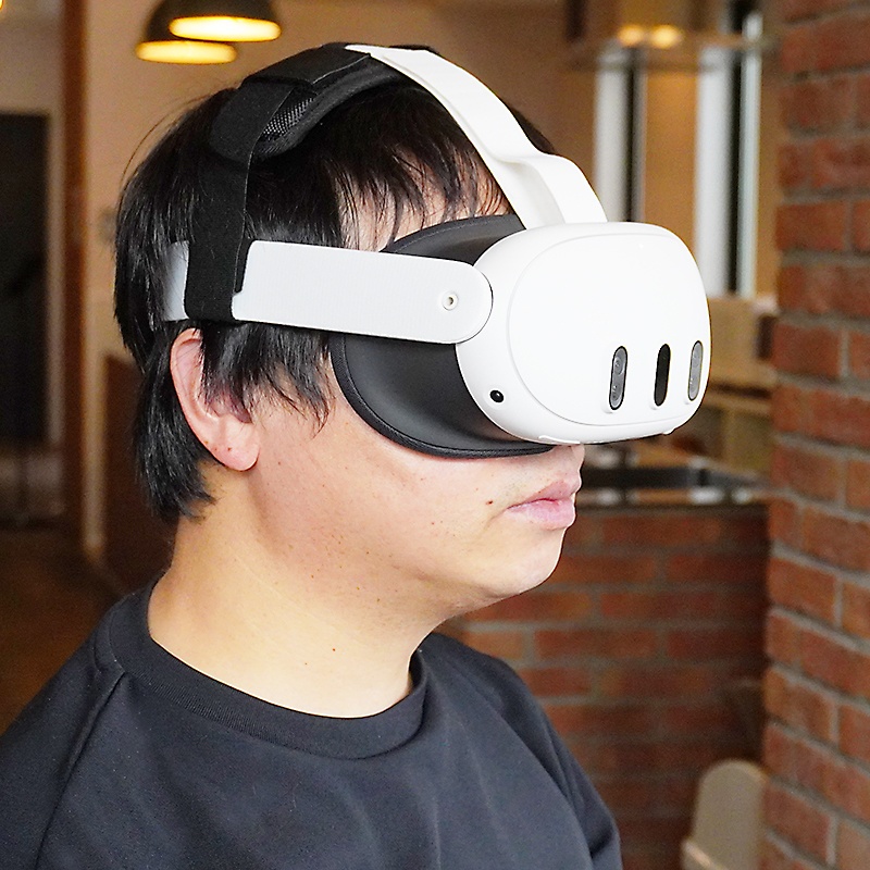 【VR】ヘッドバンド・ヘッドストラップ Quest2 / PICO4 / PICO4 Ultra/ Quest Pro/ Quest3/Quest3S対応 空間コンピューティング/VRC/VRchatでの長時間利用に最適