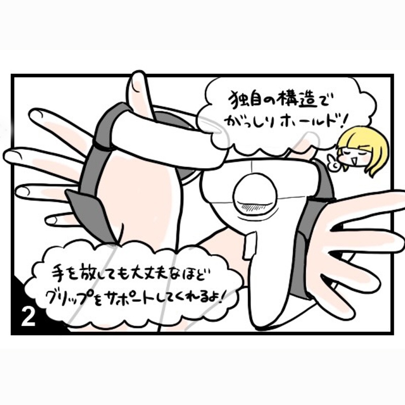 VR「Nothing Grip」 握らないグリップベルト Quest 2/PICO4/PICO4 Ultra/Quest Pro/Quest 3/Quest 3S 対応 VRchatに最適 VR飲み ダンス バックフリップ サイズ調整 VRコントローラー アクティブストラップ ナックルカバー