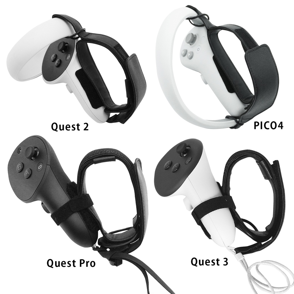 VR「Nothing Grip」 握らないグリップベルト Quest 2/PICO4/PICO4 Ultra/Quest Pro/Quest 3/Quest 3S 対応 VRchatに最適 VR飲み ダンス バックフリップ サイズ調整 VRコントローラー アクティブストラップ ナックルカバー