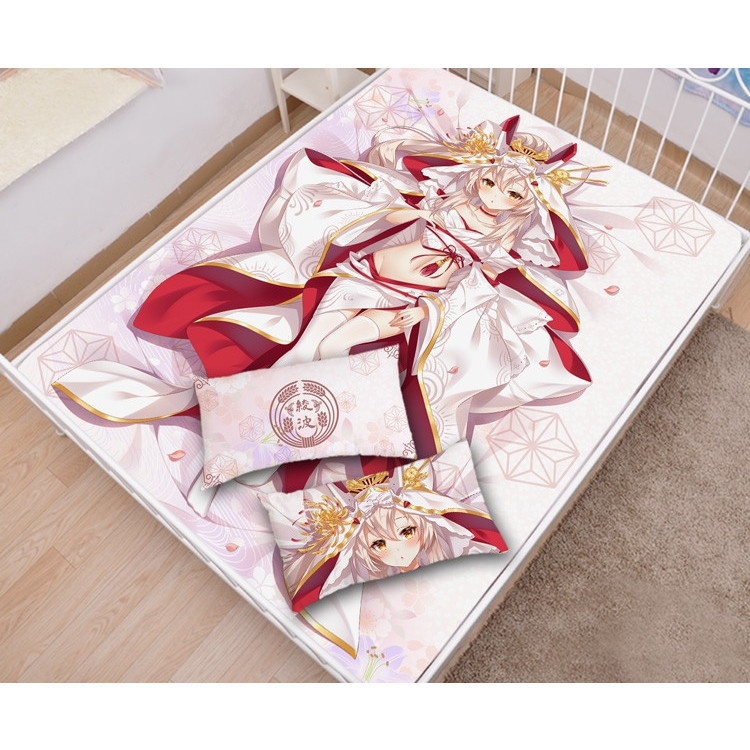 アズールレーン 綾波 シーツ 布団カバー ブランケット 毛布 枕セット 尚萌=希茜 ccz001002-1