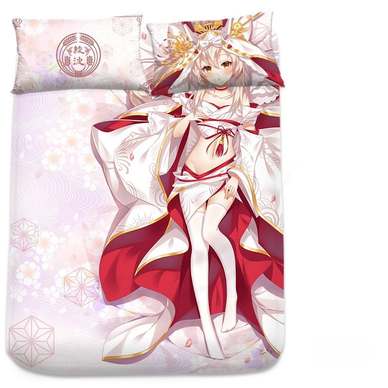 アズールレーン 綾波 シーツ 布団カバー ブランケット 毛布 枕セット 尚萌=希茜 ccz001002-2
