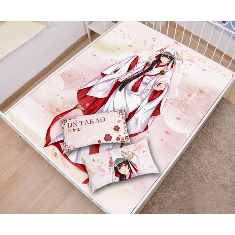 アズールレーン 高雄 シーツ 布団カバー ブランケット 毛布 枕セット 尚萌=暖々 ccz001008-1