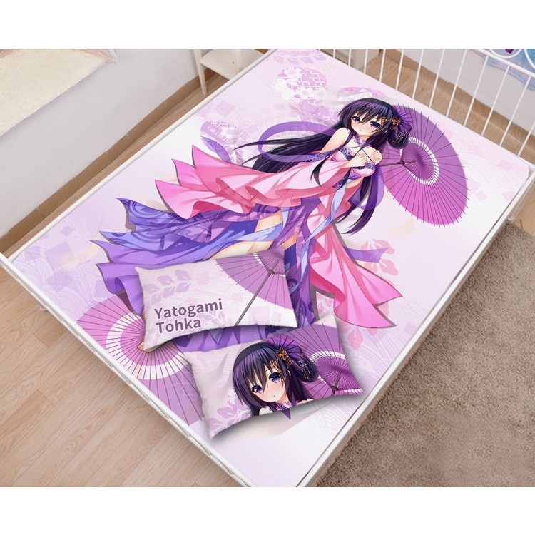 デート・ア・ライブ 夜刀神十香 シーツ 布団カバー ブランケット 毛布 枕セット デアラ DATE A LIVE やとがみとおか 天女 尚萌=幽幽雪猫/Grandia氷 ccz001045-1