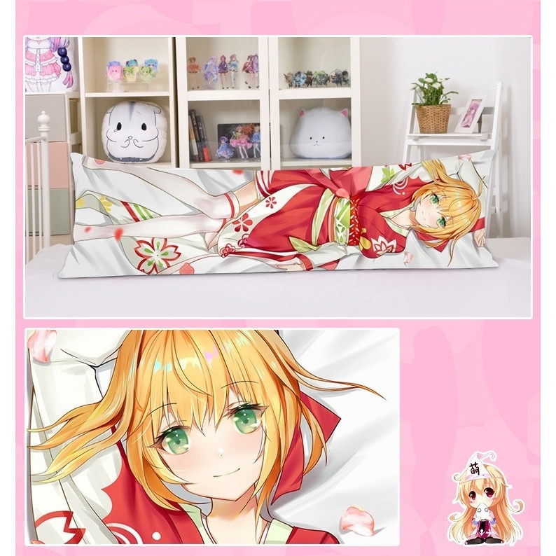 Fate/EXTRA ネロ・クラウディウス 抱き枕カバー Fate/EXTRA 赤セイバー 着物ネロ 振袖ネロ 尚萌=狸追 cz13000