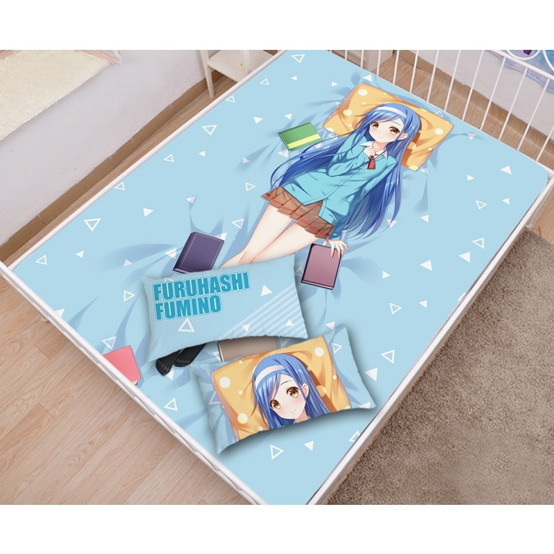 ぼくたちは勉強ができない 古橋文乃 シーツ 布団カバー ブランケット 毛布 枕セット ぼく勉 ふるはしふみの 文学の森の眠り姫 尚萌=幽幽雪猫/Grandia氷 ccz13074-1