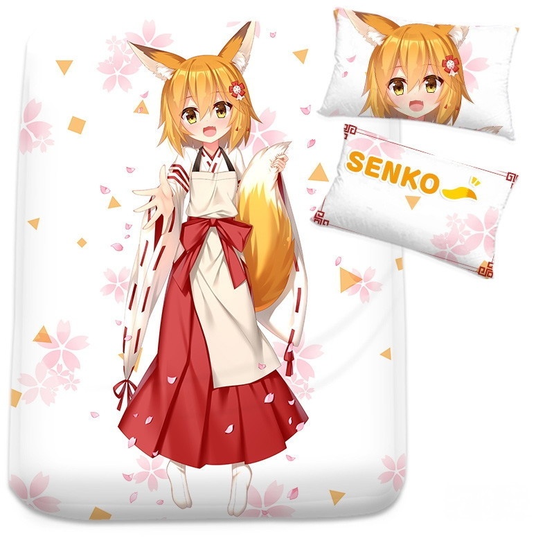 世話やきキツネの仙狐さん 仙狐 シーツ 布団カバー ブランケット 毛布 枕セット 仙狐さん せんこ 尚萌=幽幽雪猫/Grandia氷 ccz13061-1