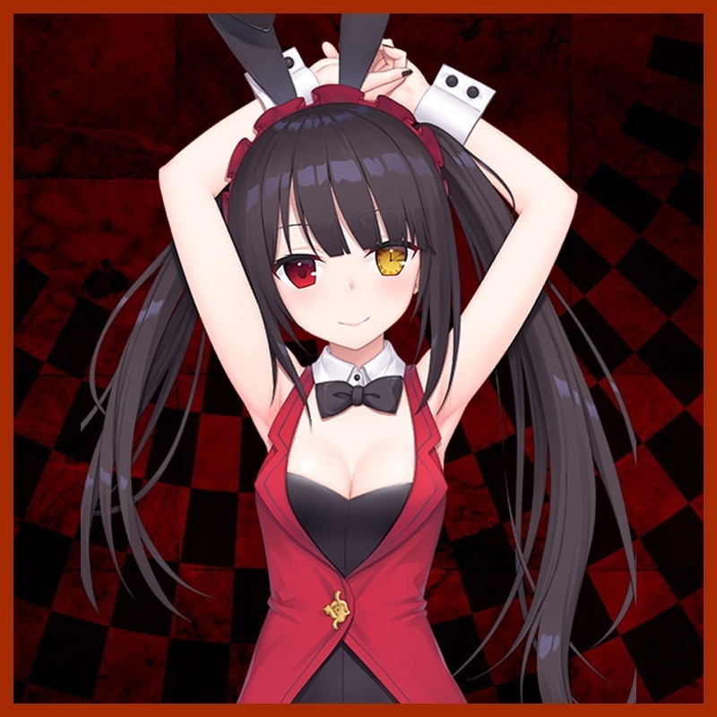 デート・ア・ライブ 時崎狂三 抱き枕カバー デアラ DATE A LIVE ときさきくるみ きょうぞう デート・ア・バレット 狂三バニー 絶対萌域=黒伽 ez00414-1