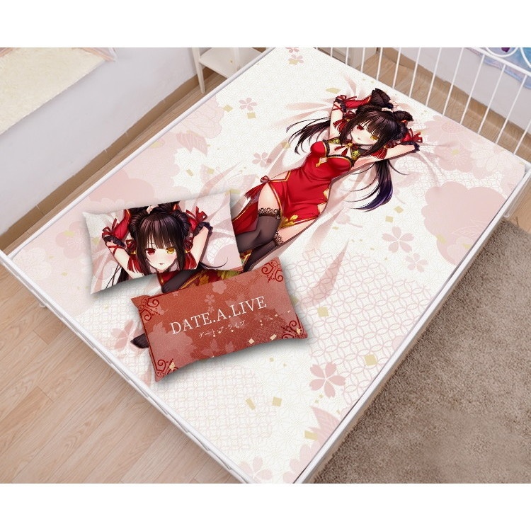 デート・ア・ライブ 時崎狂三 シーツ 布団カバー ブランケット 毛布 枕セット デアラ DATE A LIVE ときさきくるみ きょうぞう ザフキエル チャイナドレス チャイナ狂三 尚萌=幽幽雪猫/Grandia氷 ccz13121-1