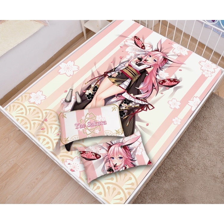 崩壊3rd 八重桜 シーツ 布団カバー ブランケット 毛布 枕セット ほうかいサード やえさくら 八重桜生誕祭 尚萌=幽幽雪猫/Grandia氷 ccz13144-1