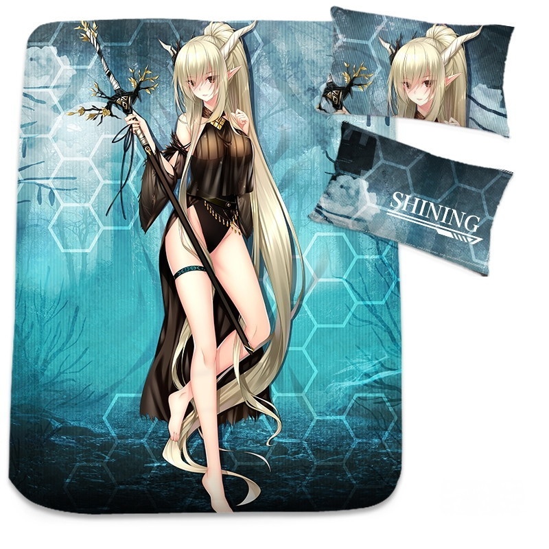 アークナイツ シャイニング シーツ 布団カバー ブランケット 毛布 枕セット アクナイ 明日方舟 尚萌=幽幽雪猫/Grandia氷 ccz13165-1
