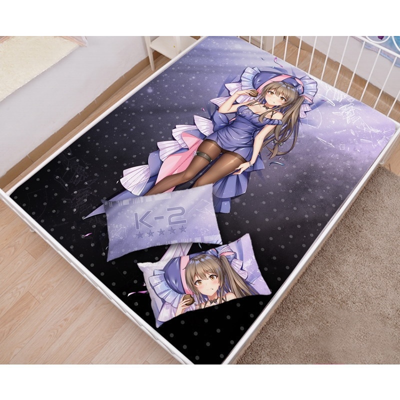 少女前線 ドールズフロントライン K2 シーツ 布団カバー ブランケット 毛布 枕セット ドルフロ 尚萌=玉々 ccz13110-1