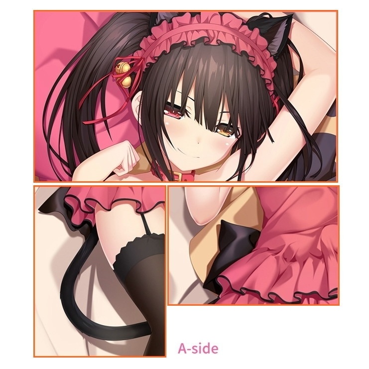 デート・ア・ライブ 時崎狂三 抱き枕カバー デアラ DATE A LIVE ときさきくるみ きょうぞう ザフキエル 猫耳ランジェリー 猫耳狂三 UTdream naz00122