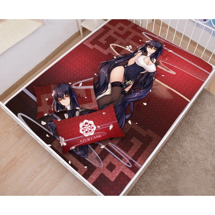 アズールレーン 吾妻 シーツ 布団カバー ブランケット 毛布 枕セット 碧藍航線 アズレン 艦B あづま 語らいの春霞 尚萌=幽幽雪猫/Grandia氷 ccz13239-1