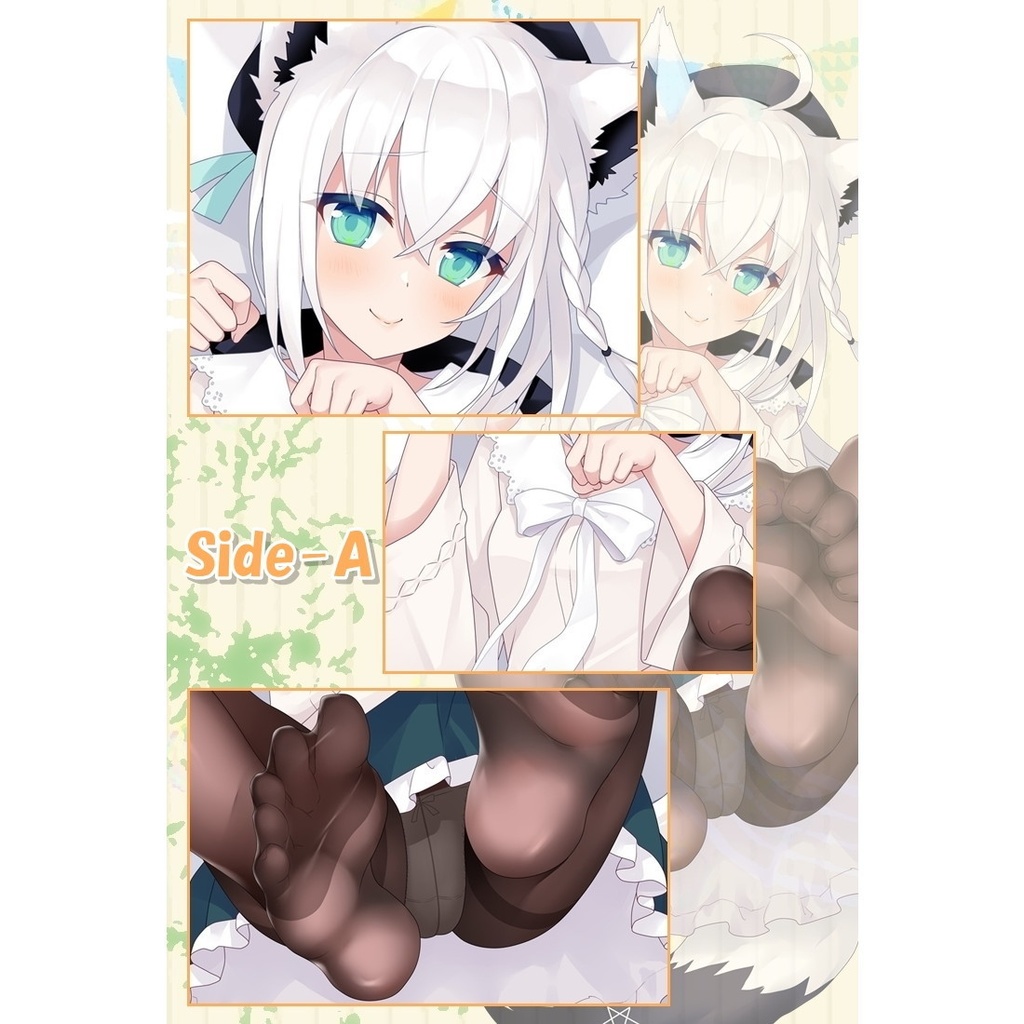 バーチャルYouTuber 白上フブキ ハーフサイズ全身 抱き枕カバー Vtuber バーチャルライバー ホロライブ しらかみふぶき TEK衣装 白上フブキTEK D-M.N/22JiGen=Billie sdmz10009-1