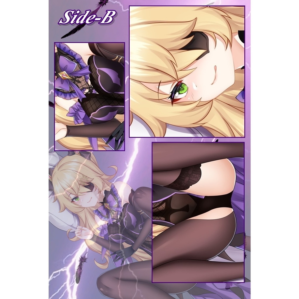 原神 フィッシュル ハーフサイズ全身 抱き枕カバー げんしん フィッシュル・ヴォン・ルフシュロス・ナフィードット D-M.N/22JiGen=玉々 sdcz10014-1