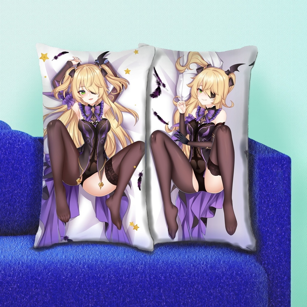 原神 フィッシュル ハーフサイズ全身 抱き枕カバー げんしん フィッシュル・ヴォン・ルフシュロス・ナフィードット D-M.N/22JiGen=玉々 sdcz10014-1