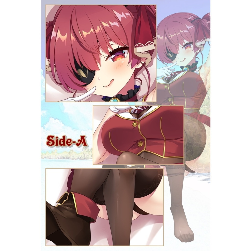 バーチャルYouTuber 宝鐘マリン ハーフサイズ全身 抱き枕カバー Vtuber バーチャルライバー ホロライブ マリン船長 D-M.N/22JiGen=Billie sdmz10015-1