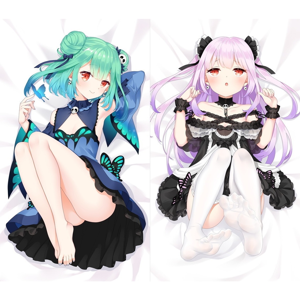 バーチャルYouTuber 潤羽るしあ ハーフサイズ全身 抱き枕カバー Vtuber バーチャルライバー ホロライブ D-M.N/22JiGen=Billie sdmz10016-1