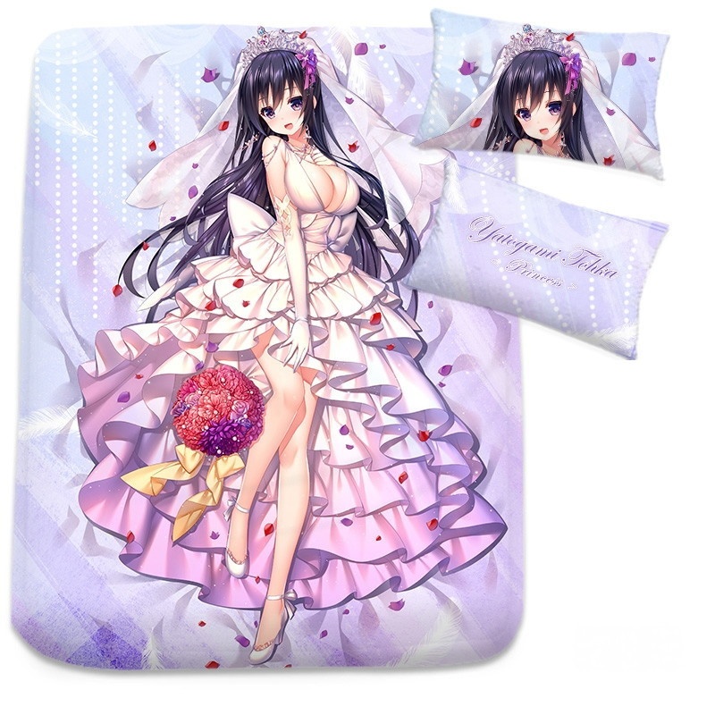 デート・ア・ライブ 夜刀神十香 シーツ 布団カバー ブランケット 毛布 枕セット デアラ DATE A LIVE やとがみとおか ウェディング十香 結婚十香 尚萌=幽幽雪猫/Grandia氷 ccz13356-1