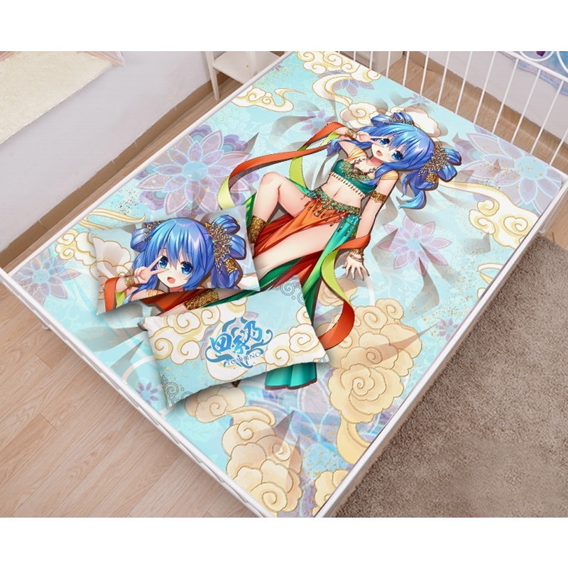 デート・ア・ライブ 四糸乃 シーツ 布団カバー ブランケット 毛布 枕セット デアラ DATE A LIVE よしの 敦煌衣装 尚萌=幽幽雪猫/Grandia氷 ccz13476-1