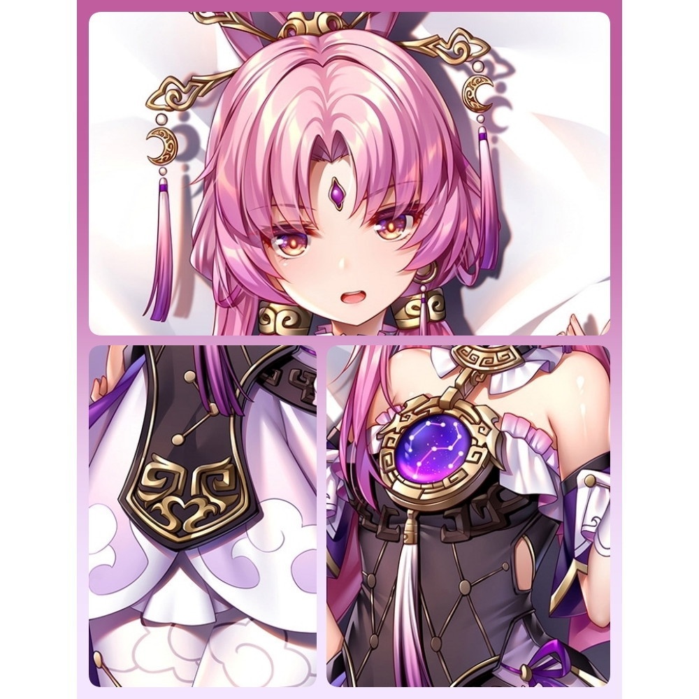 崩壊:スターレイル 符玄 抱き枕カバー ほうかい スターレイル ふげん Fu Xuan 尚萌=幽幽雪猫/Grandia氷 cz13592