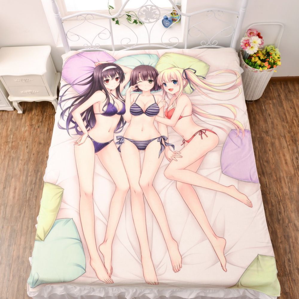 冴えない彼女の育てかた 霞ヶ丘詩羽 シーツ ブランケット 毛布 絶対萌域=Summer ez10014
