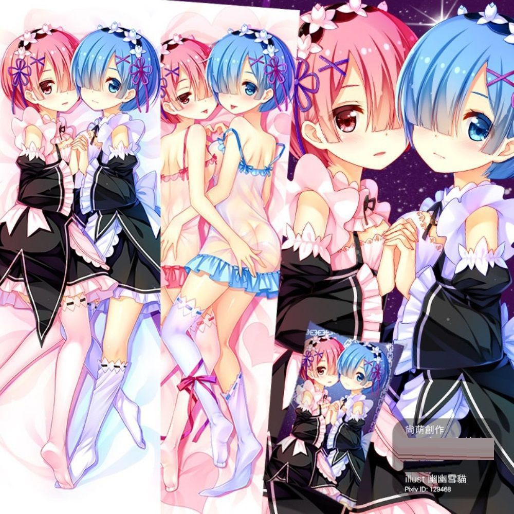 Re:ゼロから始める異世界生活 レム/ラム 抱き枕カバー 尚萌=幽幽雪猫/Ｇrandia氷 cz00531