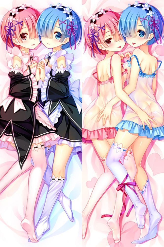 Re:ゼロから始める異世界生活 レム/ラム 抱き枕カバー 尚萌=幽幽雪猫/Grandia氷 cz00531