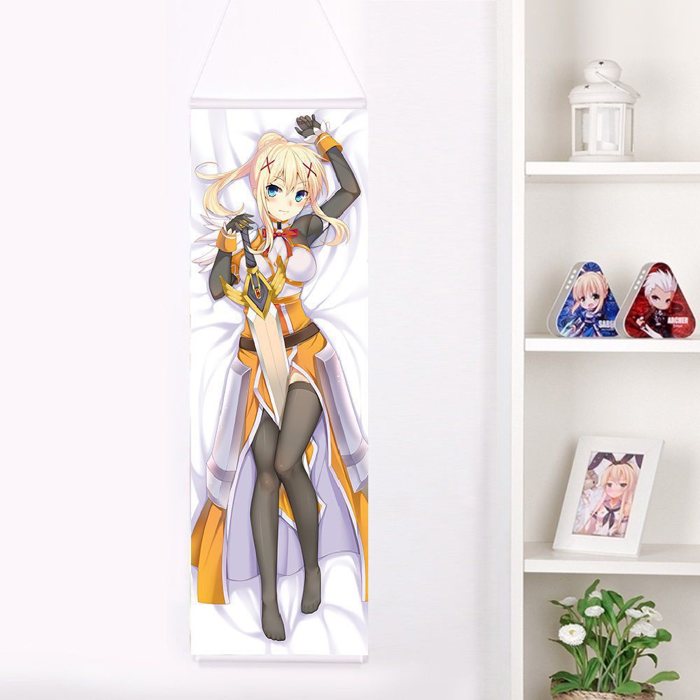 この素晴らしい世界に祝福を! ダクネス 掛け軸/タペストリー 二次元 萌え 同人 150x50cm このすば 祝福 尚萌=不才 gcz00596-1