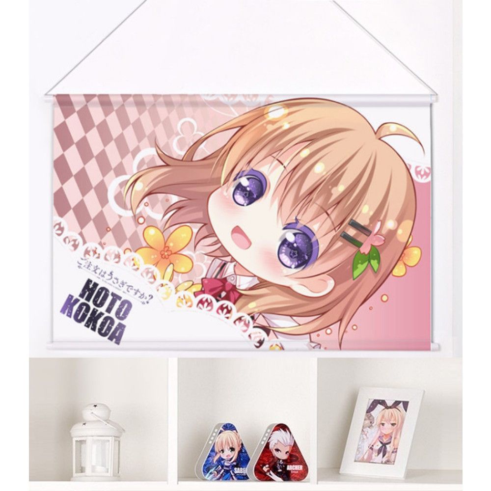 ご注文はうさぎですか? 保登 心愛 掛け軸/タペストリー 二次元 萌え 同人 150x50cm ごちうさ Rabbit House ココア 保登心愛 ホットココア 尚萌 gcz10132