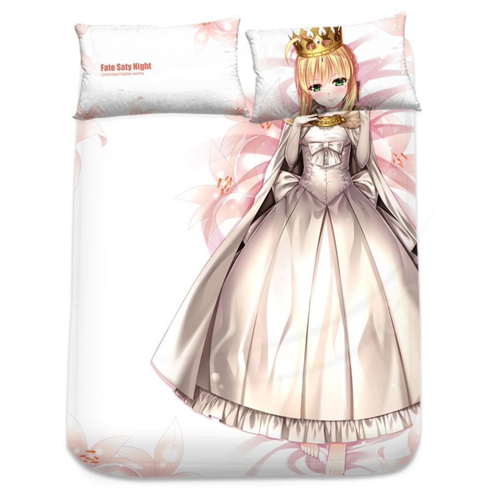 Fate/Zero セイバー シーツ 布団カバー ブランケット 毛布 枕セット 尚萌 cz10001