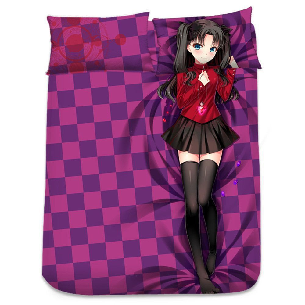 Fate/stay night 遠坂凛 シーツ 布団カバー ブランケット 毛布 枕セット 尚萌 cz10026