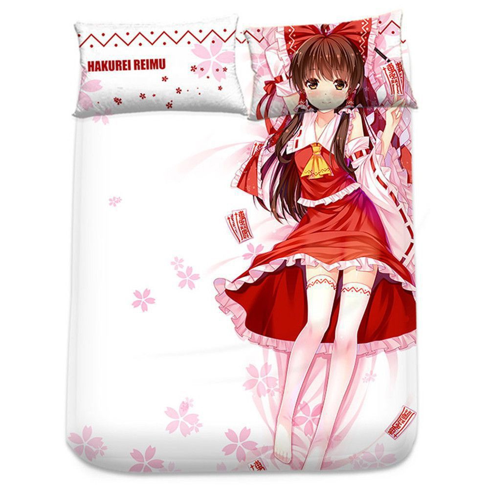 東方Project 博麗霊夢 シーツ 布団カバー ブランケット 毛布 枕セット 尚萌 cz10027