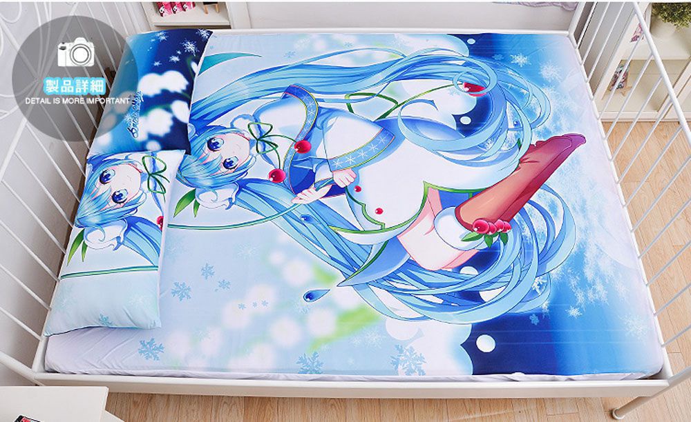 VOCALOID 初音ミク シーツ 布団カバー ブランケット 毛布 枕セット 尚萌 cz11026