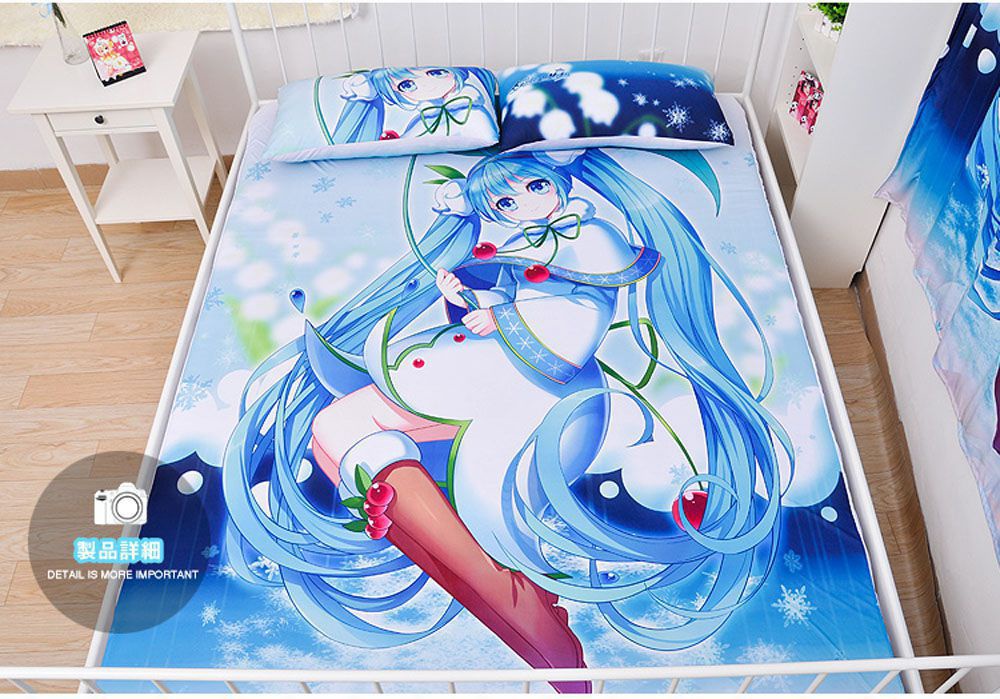 VOCALOID 初音ミク シーツ 布団カバー ブランケット 毛布 枕セット 尚萌 cz11026