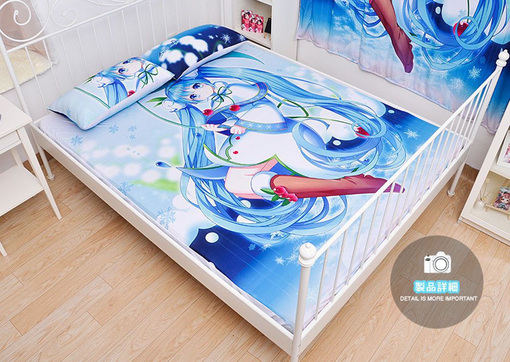 VOCALOID 初音ミク シーツ 布団カバー ブランケット 毛布 枕セット 尚萌 cz11026