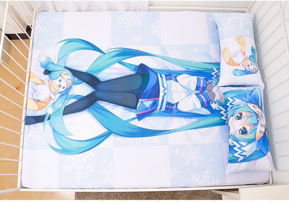 VOCALOID 初音ミク シーツ 布団カバー ブランケット 毛布 枕セット 尚萌 cz11027