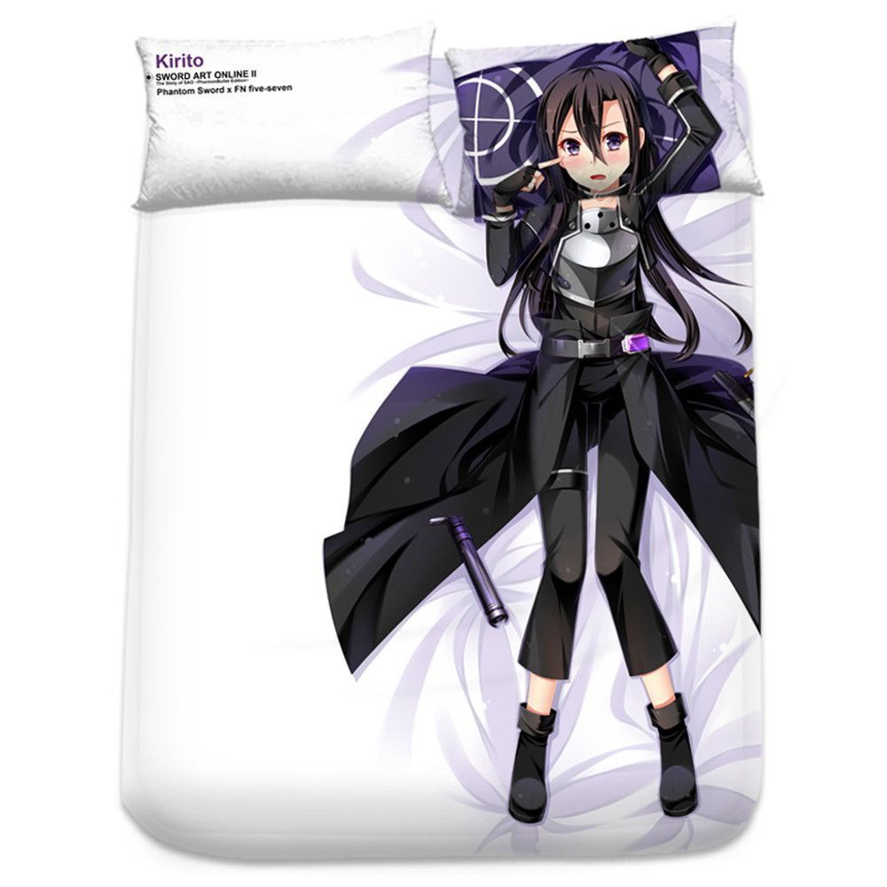 ソードアート・オンライン 男の娘キリト 二次元寝具 萌え 同人 アニメ抱き枕周辺グッズ SAO えすえーおー キリ子 kirito 桐ヶ谷和人 GGO 尚萌 cz11011