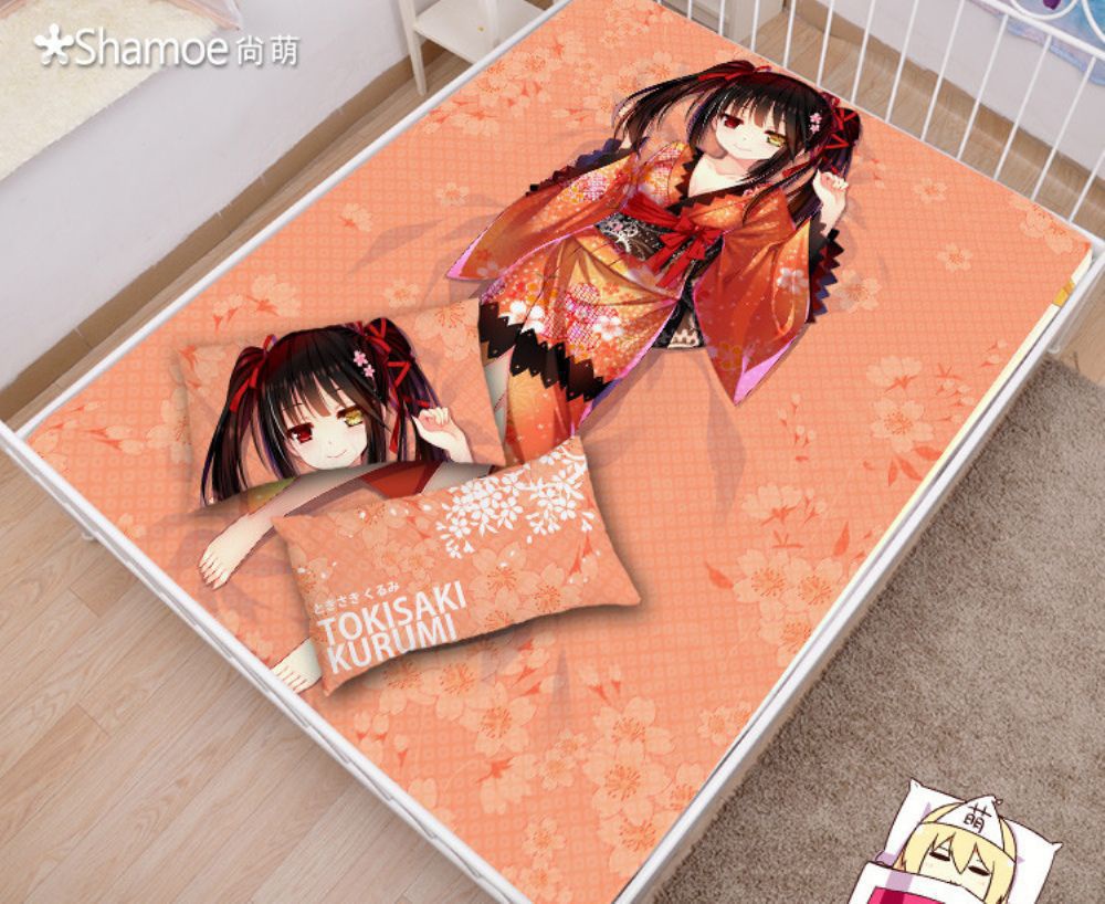 デート・ア・ライブ 時崎狂三 シーツ 布団カバー ブランケット 毛布 枕セット 尚萌=幽幽雪猫 ccz00565-1