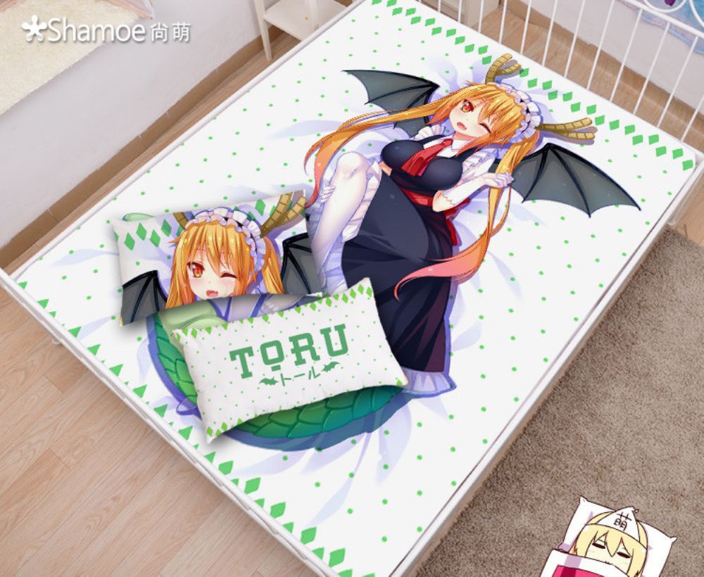 小林さんちのメイドラゴン トール シーツ 布団カバー ブランケット 毛布 枕セット 尚萌=幽幽雪猫/Grandia氷 ccz00580-1