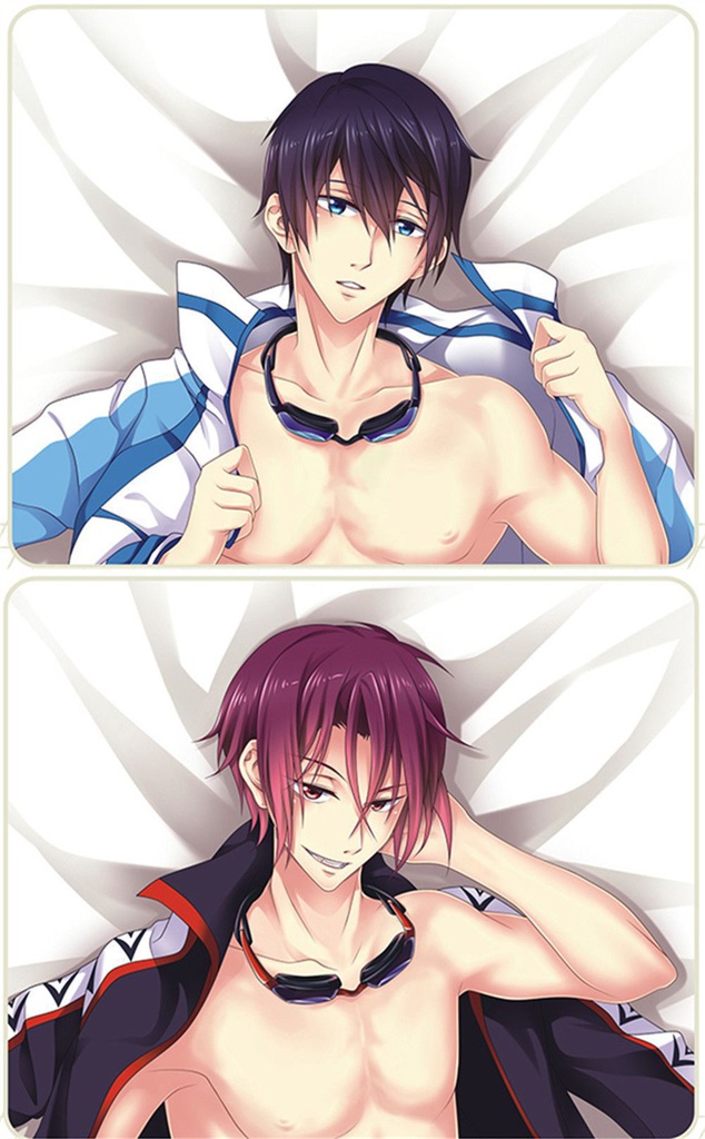 Free! 七瀬遙/松岡凛 抱き枕カバー 1/2サイズ 麦芽堂 sbz0349