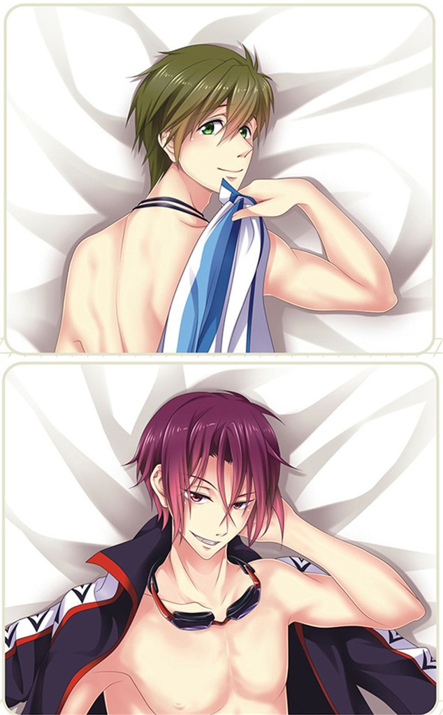 Free! 松岡凛/橘真琴 抱き枕カバー 1/2サイズ 麦芽堂 sbz10298