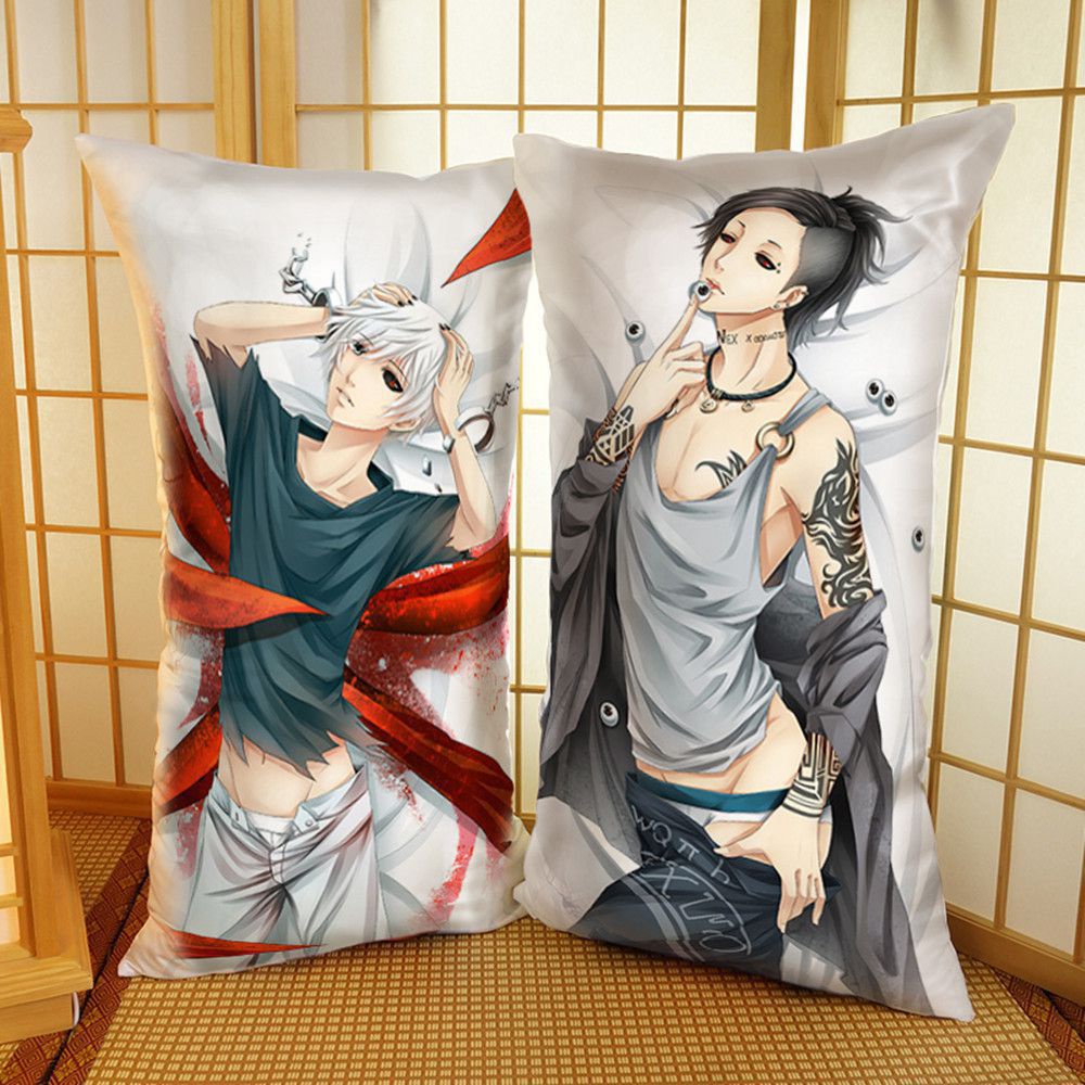 東京喰種 金木研/ウタ 抱き枕カバー 1/2サイズ 麦芽堂 sbz10320