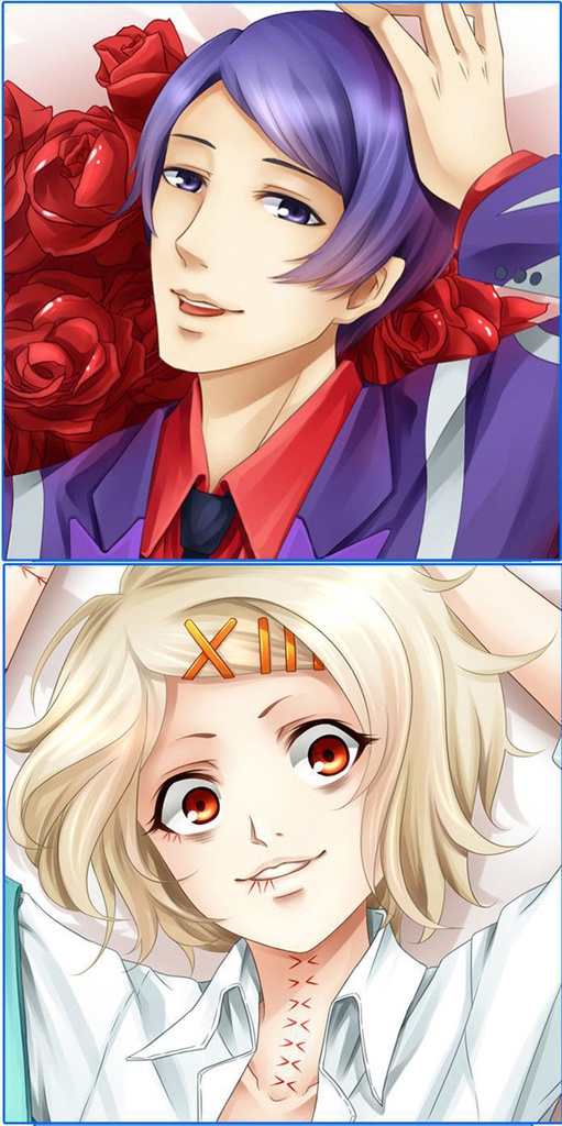 東京喰種 月山習/鈴屋什造 抱き枕カバー 1/2サイズ 麦芽堂 sbz10375