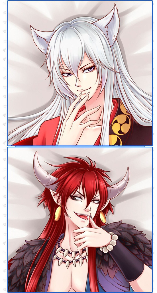 神様はじめました 巴衛野狐/悪羅王 抱き枕カバー 1/2サイズ 麦芽堂 sbz11298