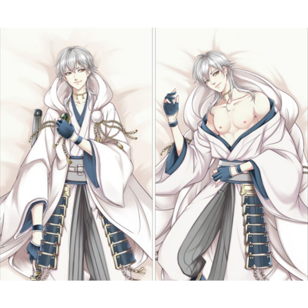 刀剣乱舞 鶴丸国永 抱き枕カバー 1/2サイズ 麦芽堂 sbz11391