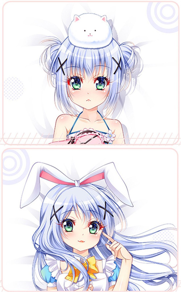 ご注文はうさぎですか? 香風智乃 抱き枕カバー 1/2サイズ 麦芽堂 sbz11699