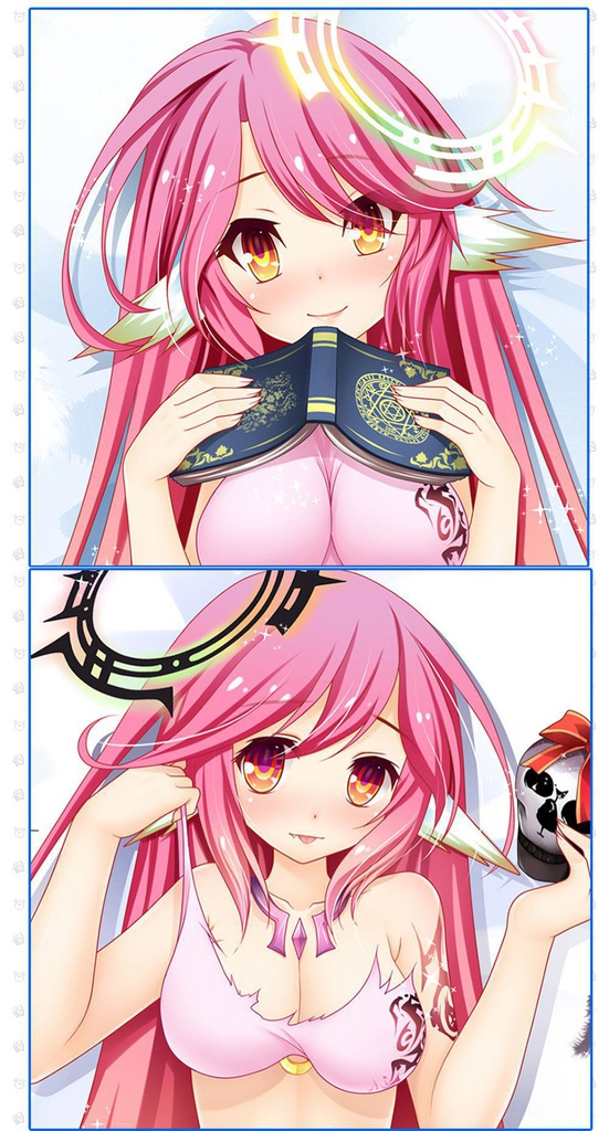 ノーゲーム・ノーライフ ジブリール 抱き枕カバー 1/2サイズ 麦芽堂 sbz12109