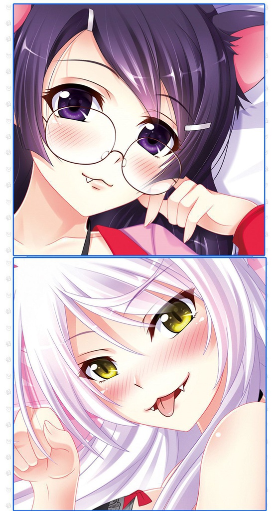 猫物語 羽川翼 抱き枕カバー 1/2サイズ 麦芽堂 sbz4954